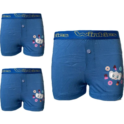Afbeelding van Embrator jongens Boxershort Loose Fit 3 stuks blauw 104/110