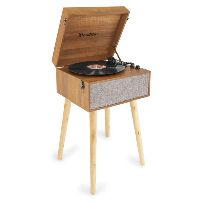 Afbeelding van Audizio Fremont retro Platenspeler met meubel Bluetooth