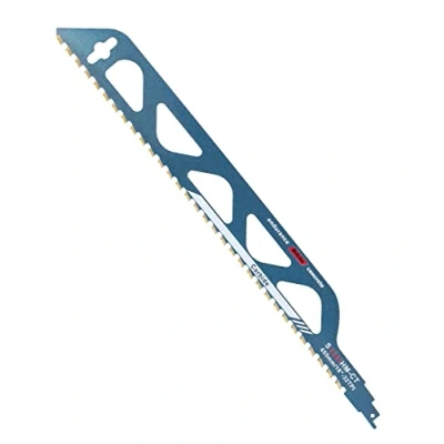 Afbeelding van Reciprozaagblad voor steen, zaagblad 455 mm, hardmetalen staal, reciprozaagbladen cellenbeton, hout, metaal, baksteen, beton, professionele zaagbladen, reciprozaag (S2243HM)