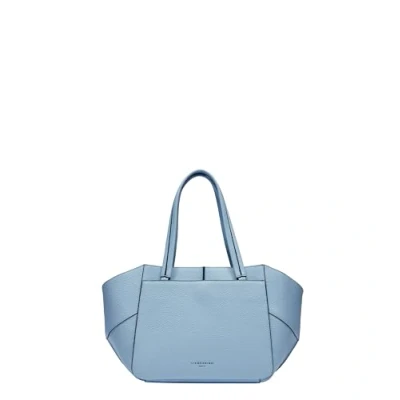 Afbeelding van LIEBESKIND BERLIN Leren Lilly Heavy Pebble Shopper Breath Lichtblauw