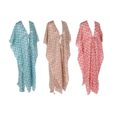 Afbeelding van Sarong Home ESPRIT Bruin Turkoois Koraal (3 Stuks)