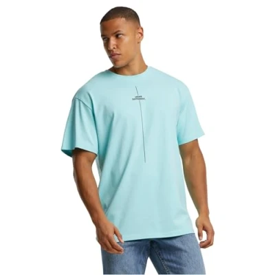 Afbeelding van Merchcode Think Different Heavy Tshirt print, Heren, Maat: XS, Berylblue