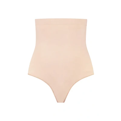 Afbeelding van Bye Bra Soft Touch Seamless High Waist Thong, Beige, S