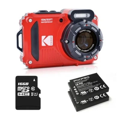 Afbeelding van Kodak WPZ2 Red + 32gb geheugenkaart