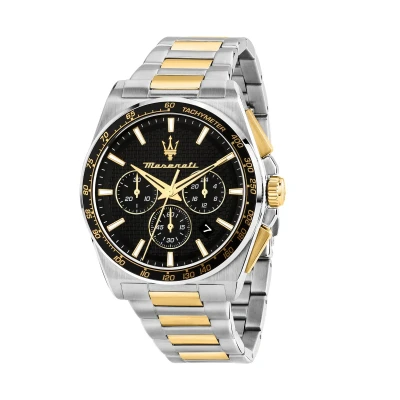 Afbeelding van Maserati Velocità R8873652003 Chronograaf Heren Horloge 43 MM goud zilver