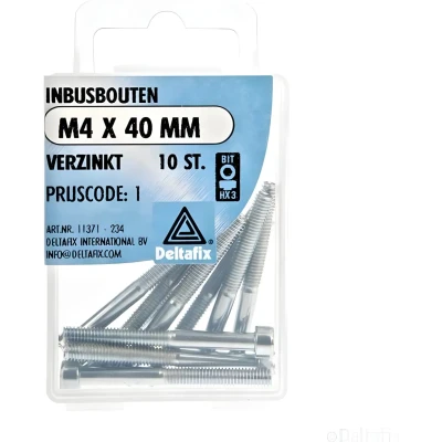 Afbeelding van inbusbouten verzinkt m4x40mm