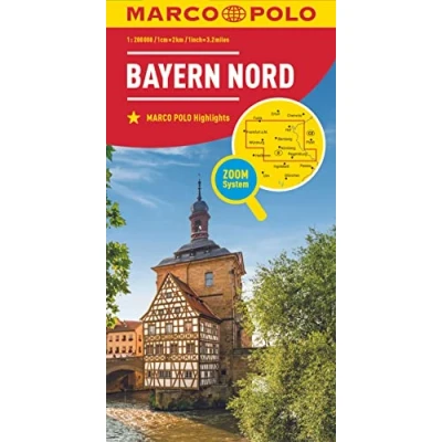 Afbeelding van Marco Polo Wegenkaart 12 Beieren Noord: Schaal 1 : 200.000