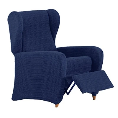 Afbeelding van Eysa Aquiles elastische banksprei relaxstoel kleur 03 blauw, polyester katoen, 37 x 29 5 cm