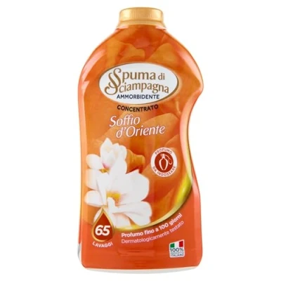 Afbeelding van 6x Spuma di Sciampagna geconcentreerde wasverzachter Soffio d&#039;Oriente 65 wasbeurten 1300 ml + Italian Gourmet Polpa 400 g