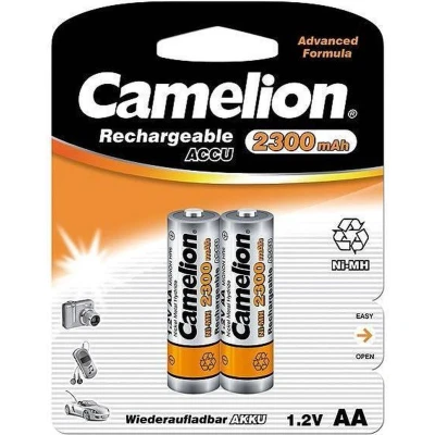 Afbeelding van AA, Mignon LR6, HR6, NiMH batterij met maximaal 2700 mAh in een blisterverpakking van twee, afmeting