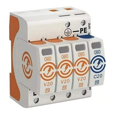 Afbeelding van OBO Bettermann® Overspanningsafleider V20, 3 polig + NPE 280 V