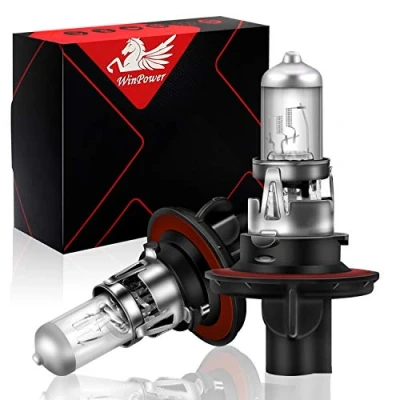 Afbeelding van WinPower H13 9008 P26.4t 60/55W Koplamp Halogeenlampen Grootlicht Dimlicht 3000K Geel Super helder 12V Auto, 2 Stukken
