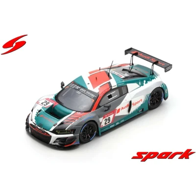 Afbeelding van De 1:43 Diecast modelauto van Audi R8 LMS GT3 Team Sport Land #29 24H Nurburgring 2021. coureurs waren C. Mies / K. der Linde en R. Rast. fabrikant het schaalmodel is Spark.Dit model alleen onlin