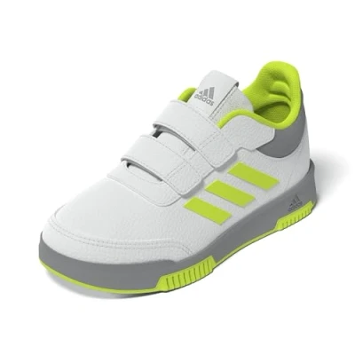 Afbeelding van adidas Uniseks Kind Tensaur Hook and Loop Shoes, Cloud White/Lucid Lemon/Grey Three, 31 1/2 EU