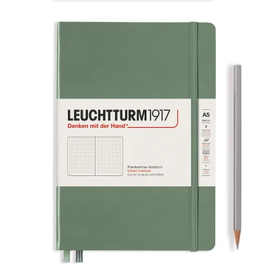 Afbeelding van Leuchtturm Olive, Medium (A5), 251 p., dotted