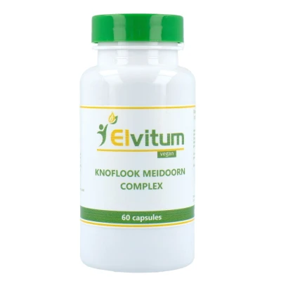 Afbeelding van Elvitum Knoflook Meidoorn Complex Vegicaps 60CP