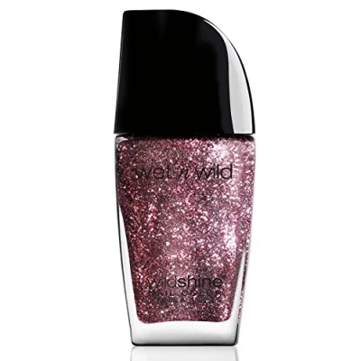 Afbeelding van Wet n Wild, Wild Shine Nail Color, Nagellak Zonder Formaldehyde, Tolueen en Ftalaten, Langhoudende Sneldrogende Formule, Sparked