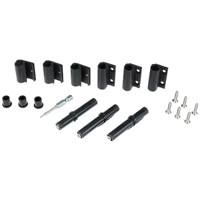 Afbeelding van Windhager aluminium scharnieren, scharnieren voor insectenwerende ramen en deuren, scharnieraccessoires, 3 stuks, antraciet, 03555