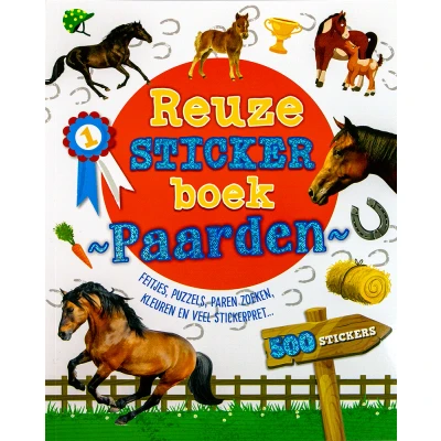 Afbeelding van Uitgeverij rebo reuzestickerboek paarden