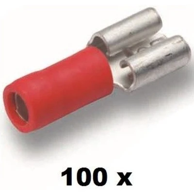 Afbeelding van Cimco vlakstekerhuls geisoleerd 0,5 1mm2 6,3X0,8 zak 100