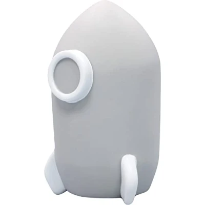 Afbeelding van Reer Lumilu Sweet Dreams Rocket, schattig raketnachtlampje, leuk doopcadeau, verjaardagscadeau voor jongens en meisjes, 52271, grijs