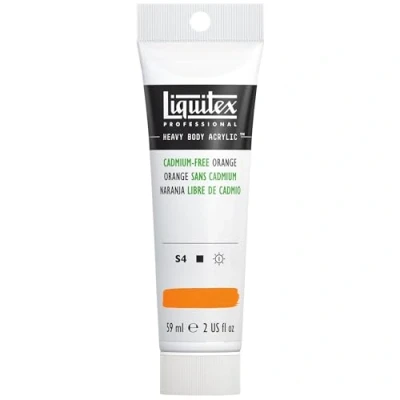 Afbeelding van Liquitex 1045892 Professional Heavy Body acrylverf in kunstenaarskwaliteit met uitstekende lichtechtheid en boterachtige consistentie, 59ml Tube, Cadmium Free Orange