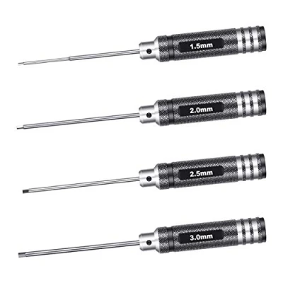 Afbeelding van NEEWER Titan nitride TiNi schroevendraaier 4 delige set 1,5 mm/2 mm/2,5 mm/3,0 mm.