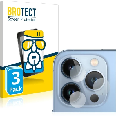 Afbeelding van BROTECT Screenprotector voor Apple iPhone 13 Pro (ALLEEN Camera Lens) Folie Beschermfolie Beschermglas transparant (3 Stuks)