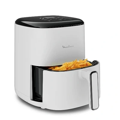 Afbeelding van Moulinex Easy Fry &amp; grill Vision EZ5068 Airfry 3 L, airfryer en met venster, 70% energiebesparing, snel koken, 10 functies, extra crisp technologie, zwart