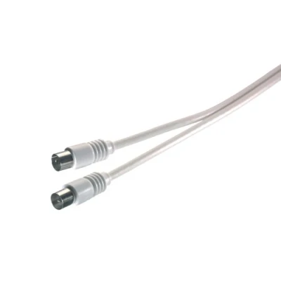 Afbeelding van Vivanco Antennekabel coaxstekker &lt; &gt; coaxkoppeling 75 dB 10 m wit
