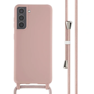 Afbeelding van Samsung Galaxy S21 Hoesje Siliconen en TPU (zacht) iMoshion Softcase/Koordhoesje/Backcover Roze Telefoonhoesje