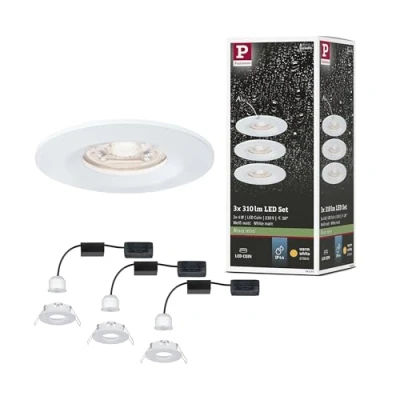 Afbeelding van Paulmann 94299 EBL Nova mini Coin LED inbouwlamp Set van 3 stuks 4 W Wit