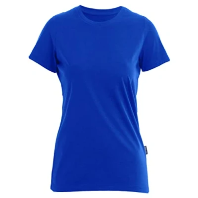Afbeelding van Damesshirt &#039;Luxury Roundneck Tee&#039; met korte mouwen Royal Blue M