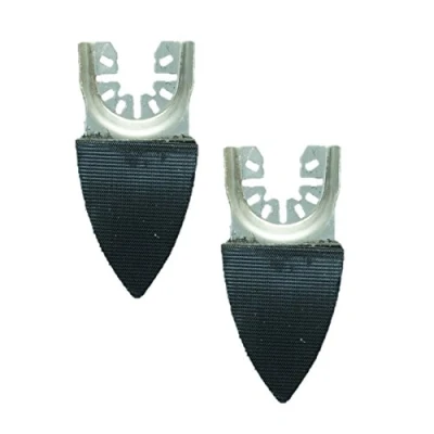 Afbeelding van 2 x TopsTools FAFSP_2 50mm 35mm Kleine Vinger Schuurpads voor Dewalt Stanley Zwart en Decker Bosch Fein (Non StarLock) Makita Milwaukee Parkside Ryobi Worx (Verandering) Multitool Accessoires