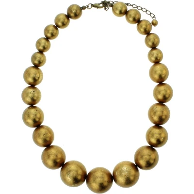 Afbeelding van Behave Kralen ketting brons kleur 40 cm