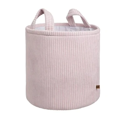Afbeelding van Baby&#039;s Only Opbergmand kinderkamer &amp; babykamer Speelgoedmand Wasmand Sense Oud roze Ø38 cm
