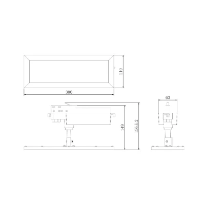 Afbeelding van Deko LIGHT TRACK LED paneel, wit, 3 fase, 3.000 K, aan/uit