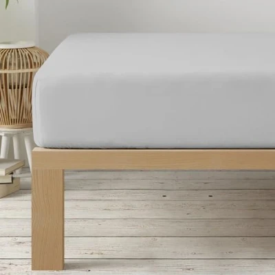 Afbeelding van Degrees Home Collection Hoeslaken, 150 x 200 33 cm, verstelbaar tot cm matras, geborstelde microvezel, voor bed met grijs