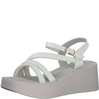 Afbeelding van MARCO TOZZI Heeled Sandal by Guido Maria Kretschmer 2 28009 42 dames, Pebble Grey, 40 EU