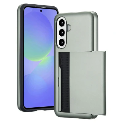 Afbeelding van imoshion Hoesje met pasjeshouder Geschikt voor Samsung Galaxy A56 (5G) / A36 Backcover Groen
