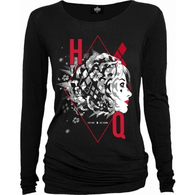 Afbeelding van Spiral Harley Quinn Longsleeve top M HQ Suicide Squad Zwart