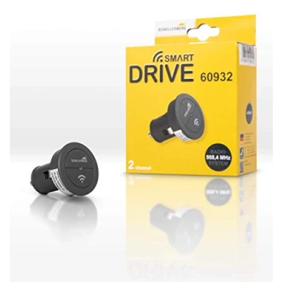 Afbeelding van Schellenberg 60932 afstandsbediening voor garagedeuropener. 12V car aansluiting Smart Drive, 2 kanaal, 868,4 MHz
