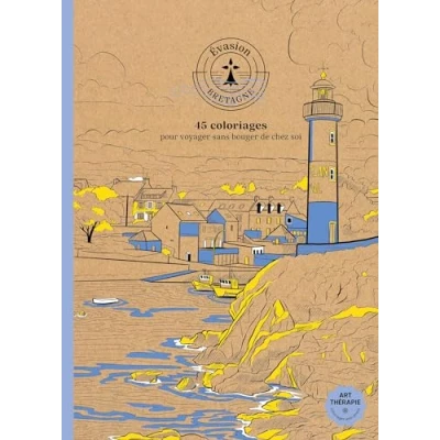 Afbeelding van Évasion Bretagne Art Thérapie Hachette Kleurboeken voor volwassenen