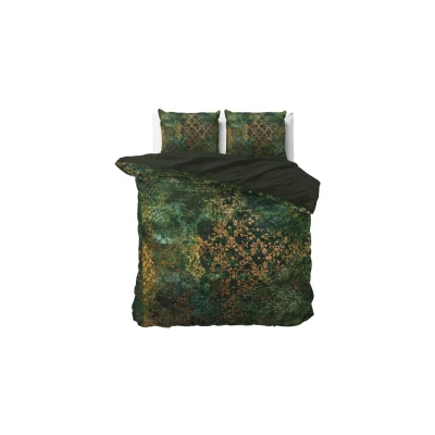 Afbeelding van Dekbedovertrek Dreamhouse Venni Green Satijn 200 x / 220 cm 2 Persoons
