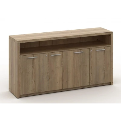 Afbeelding van Dressoir kast van hout Chief 89x168x42cm​ in Halifax Eiken