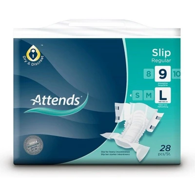Afbeelding van Attends Slip regular 9 large 28 stuks