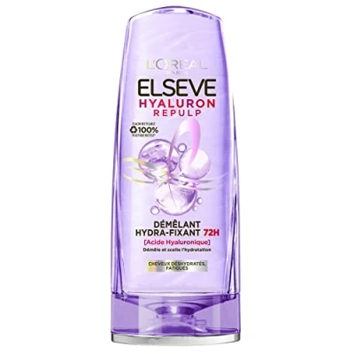 Afbeelding van L&#039;Oréal Paris Hydra fixerende ontwarring voor gedehydrateerd en vermoeid haar hydratatie 72 uur glans flexibiliteit met hyaluronzuur Elseve Hyaluron Repulp 200 ml