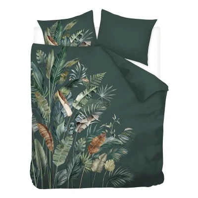 Afbeelding van Snoozing Jaron Dekbedovertrek Tweepersoons 200x200/220 cm Groen