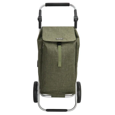 Afbeelding van Beagles Alberic Boodschappen Trolley Olijf Groen