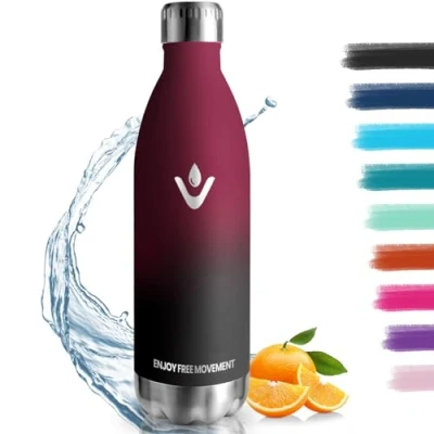 Afbeelding van thermosfles, 18/8 roestvrij staal, 1000 ml, BPA vrije sportfles, vacuüm geïsoleerde lekvrij, thermosfles voor school, sport, camping